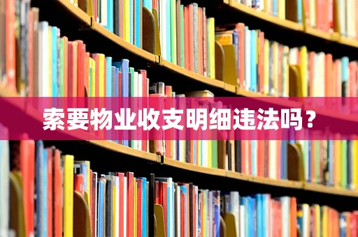 索要物业收支明细违法吗？